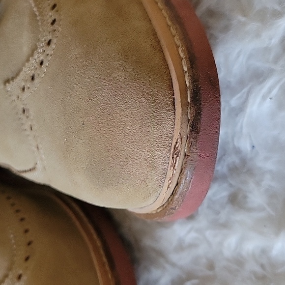 Cole Haan Tan Suede Oxfords - Picture 3 of 12